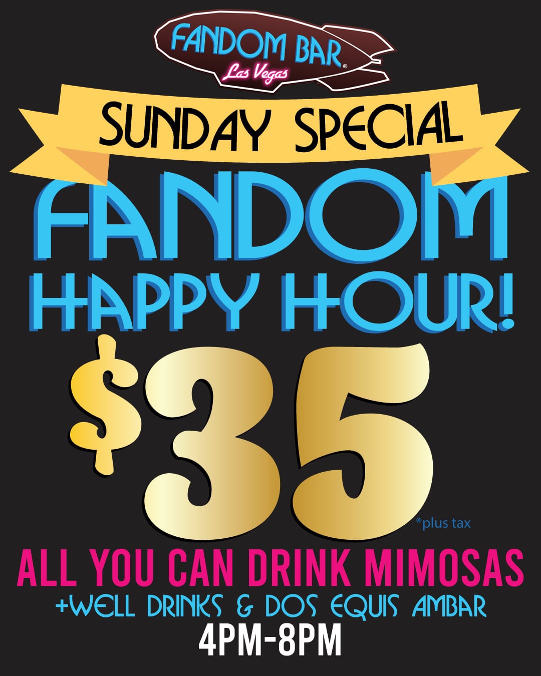 Millennium FANDOM BAR  Sunday HAPPY HOUR